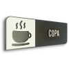 Placa de Sinalização Indicativa em MDF Efeito 3D - Copa